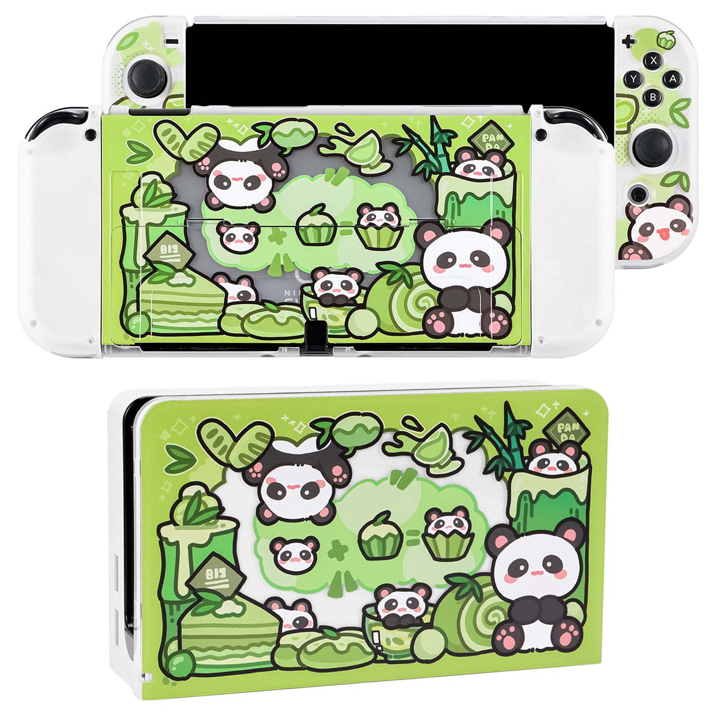 Switch OLED Case - Cute Panda