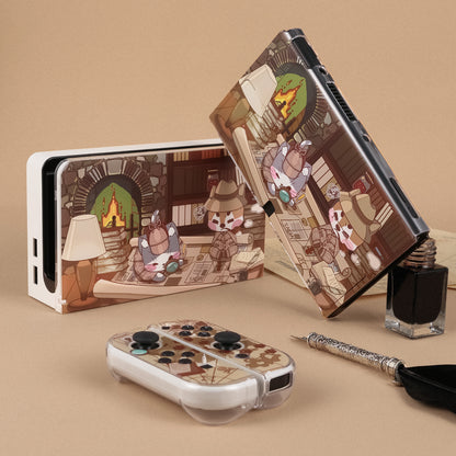 Switch OLED Case - Detective Paw