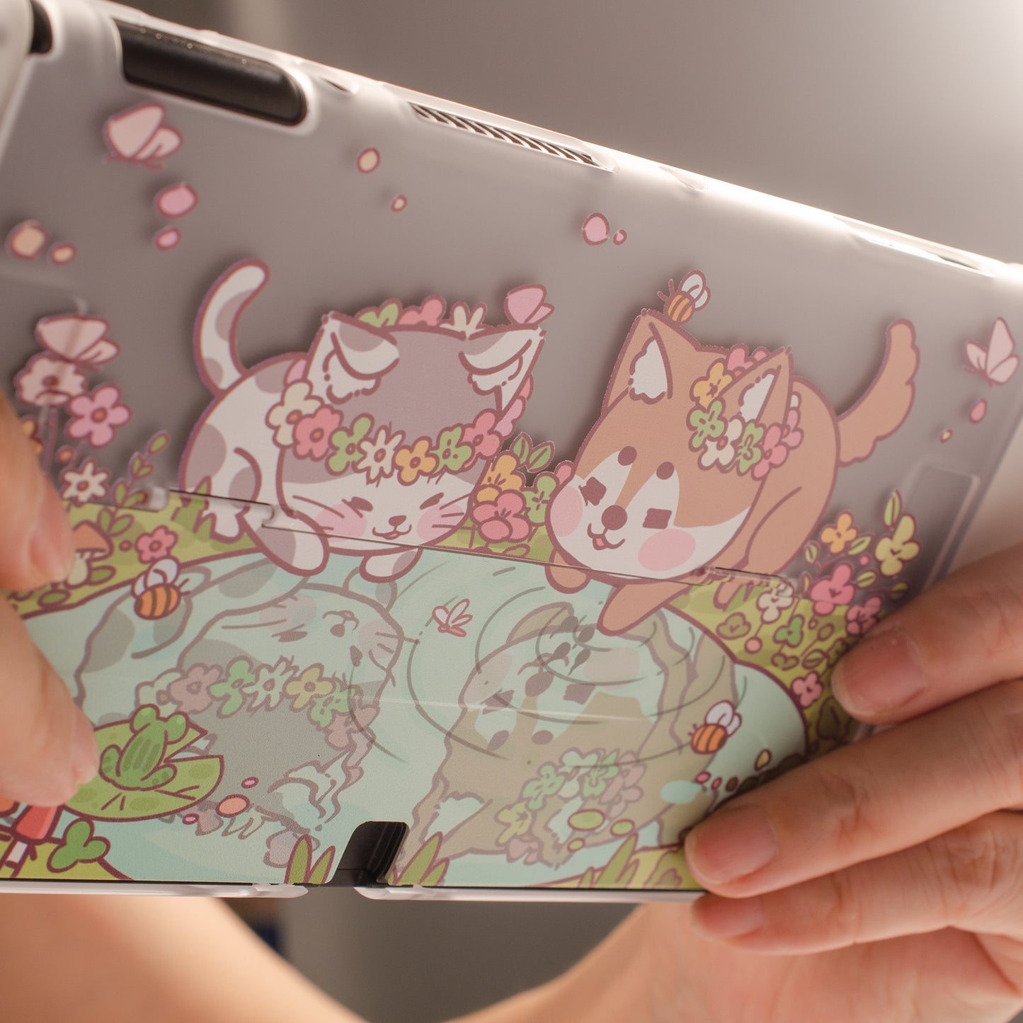 Switch OLED Case - Spring Day