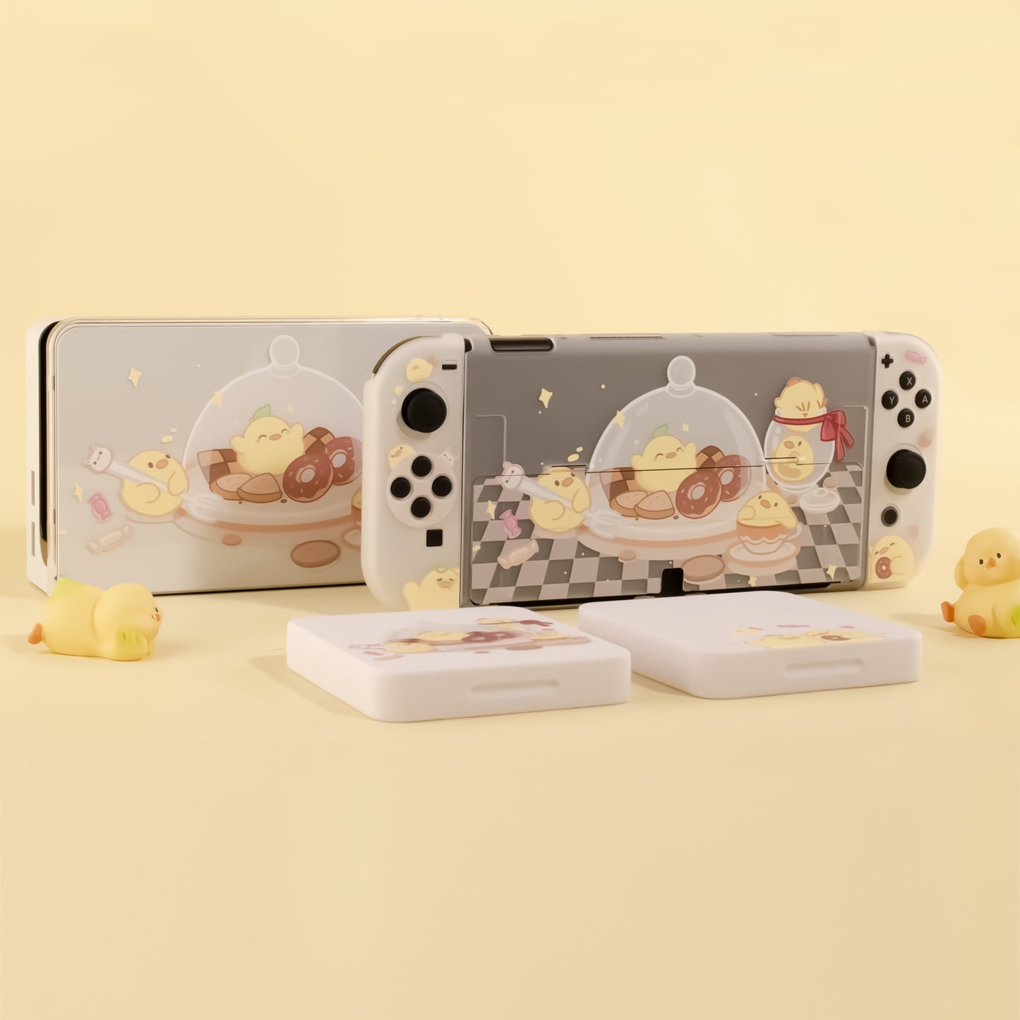 Switch OLED Case - Happy Chickens