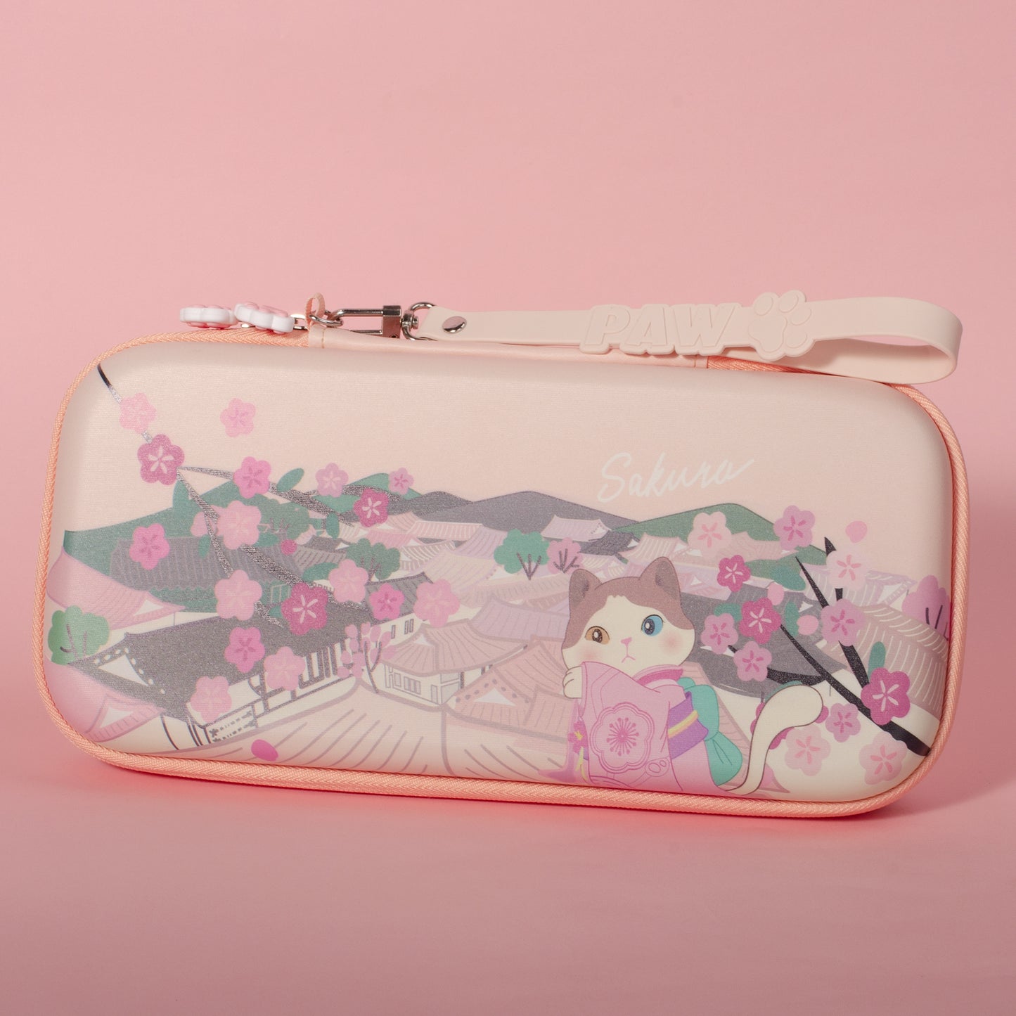 Carrying Case - Sakura Cat  (For both switch Oled & switch)